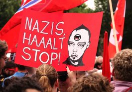 nazi, demonstration, sign