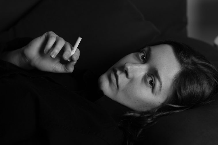 woman, cigarette, smoking
