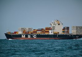 M S C cargo ship sailing